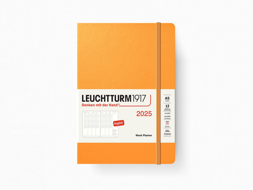 2025 Leuchtturm 1917 Week Planner - APRICOT Hardcover