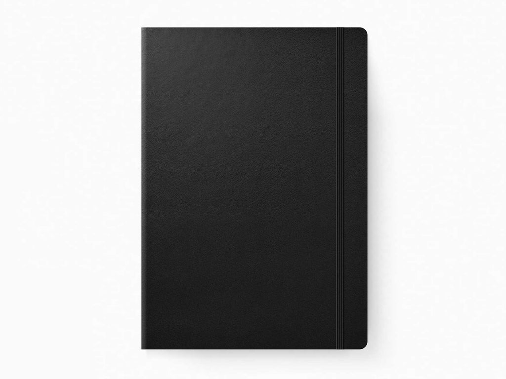 2025 Leuchtturm 1917 Weekly Planner & Notebook - BLACK Hardcover, Ruled Pages