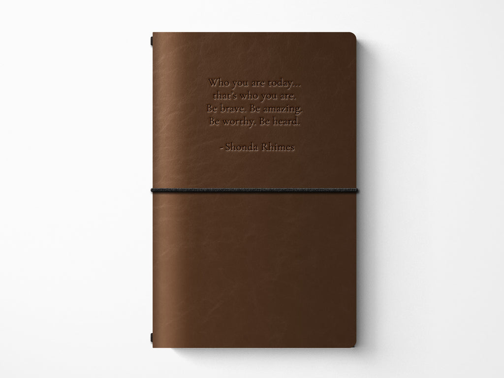 Black Voices Limited Edition Refillable Leather Journal - Shonda Rhimes