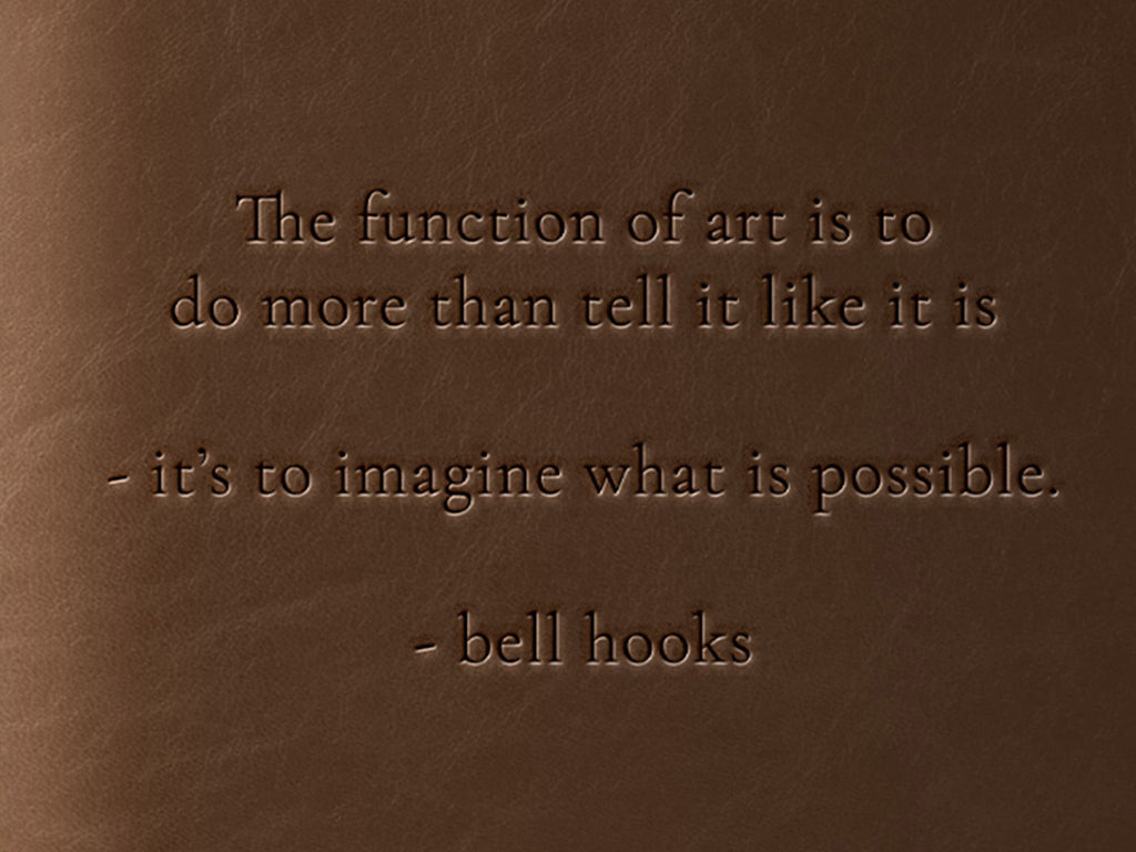 Black Voices Limited Edition Refillable Leather Journal - bell hooks