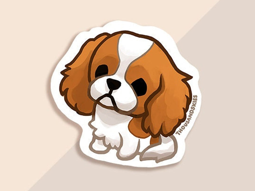 Cavalier King Charles Spaniel Vinyl Sticker