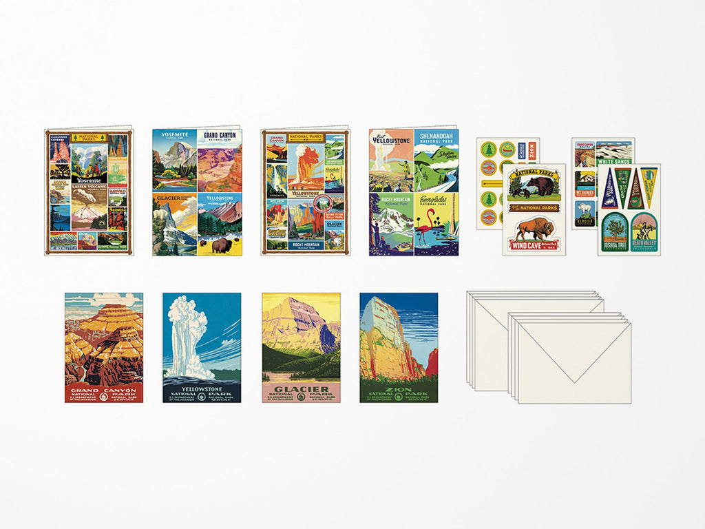 Cavallini Vintage Stationery Set - National Parks