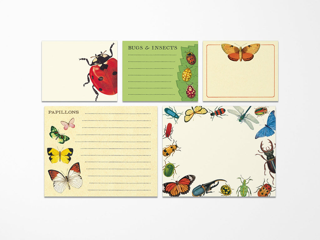 Cavallini Vintage Sticky Notes - Bugs & Insects