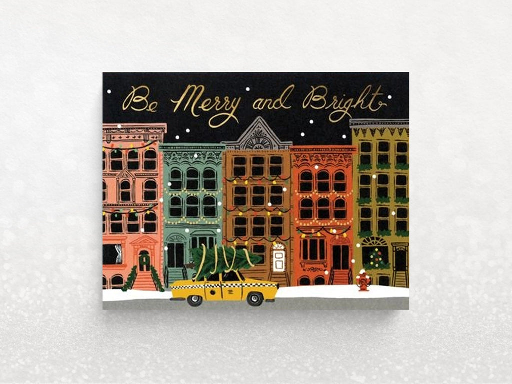 City Holiday Greeting Cards - Set of 8