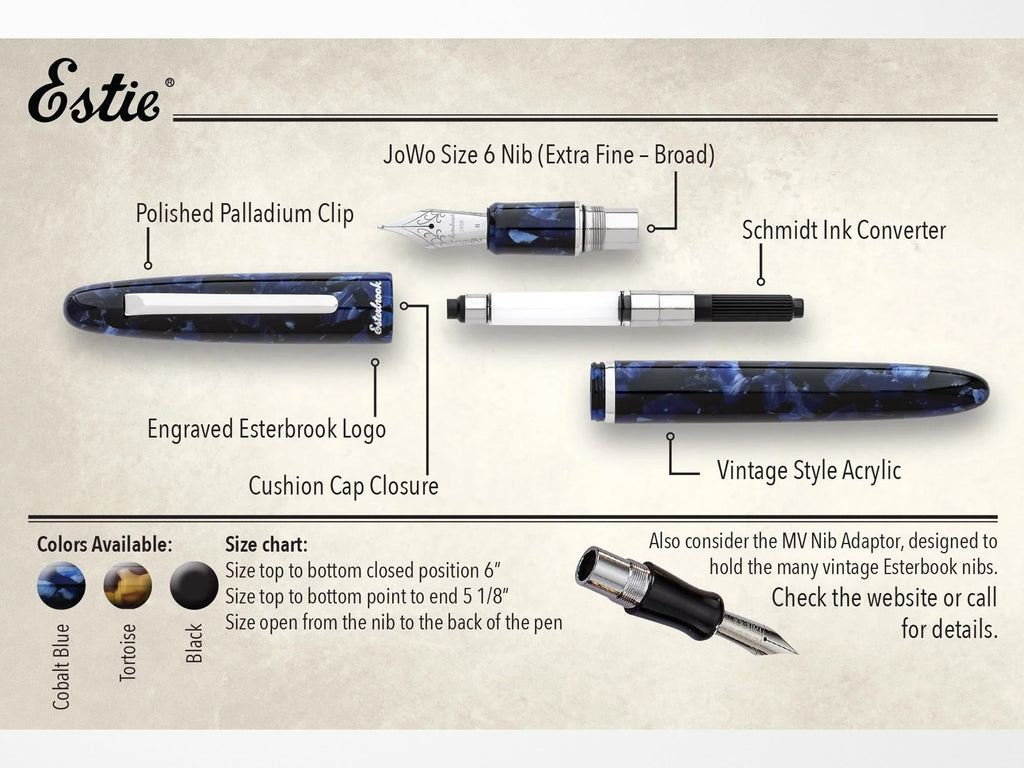 Esterbrook Estie Fountain Pen - Nouveau Blue