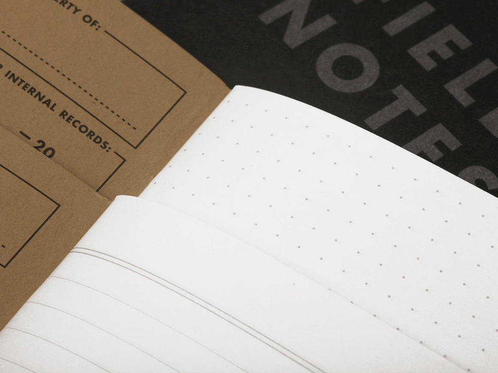 FIeld Notes Pitch Black Memo Book Set of 3