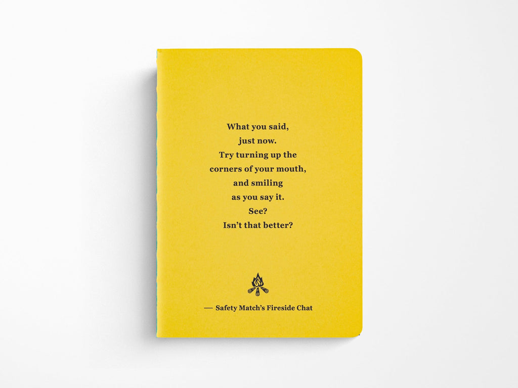 Fireside Chat Blank Notebook - B7 Size