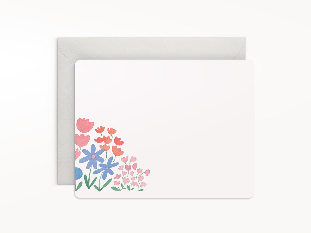 Flower Patch Flat Notes Boxed Set of 8 Notecards