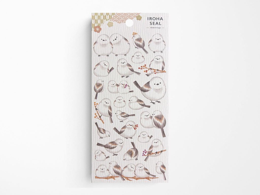 Iroha Long Tailed Tit Sticker Sheet