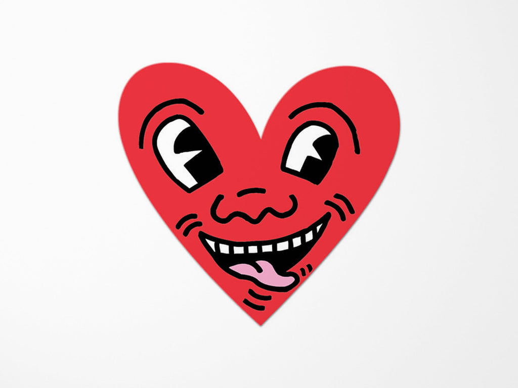 Keith Haring Heart Vinyl Sticker