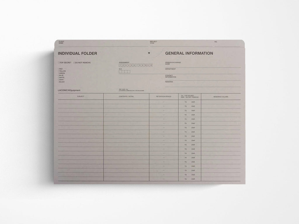 Laconic Individual Folder - A4