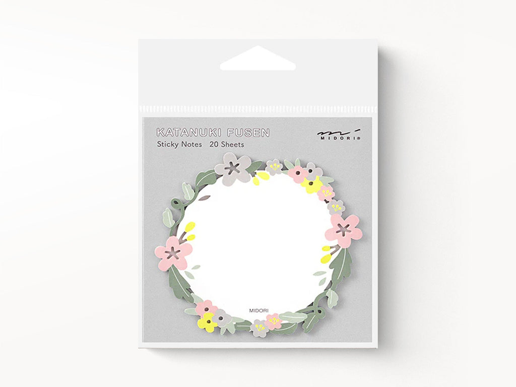 Midori Sticky Notes Die Cut Wreath