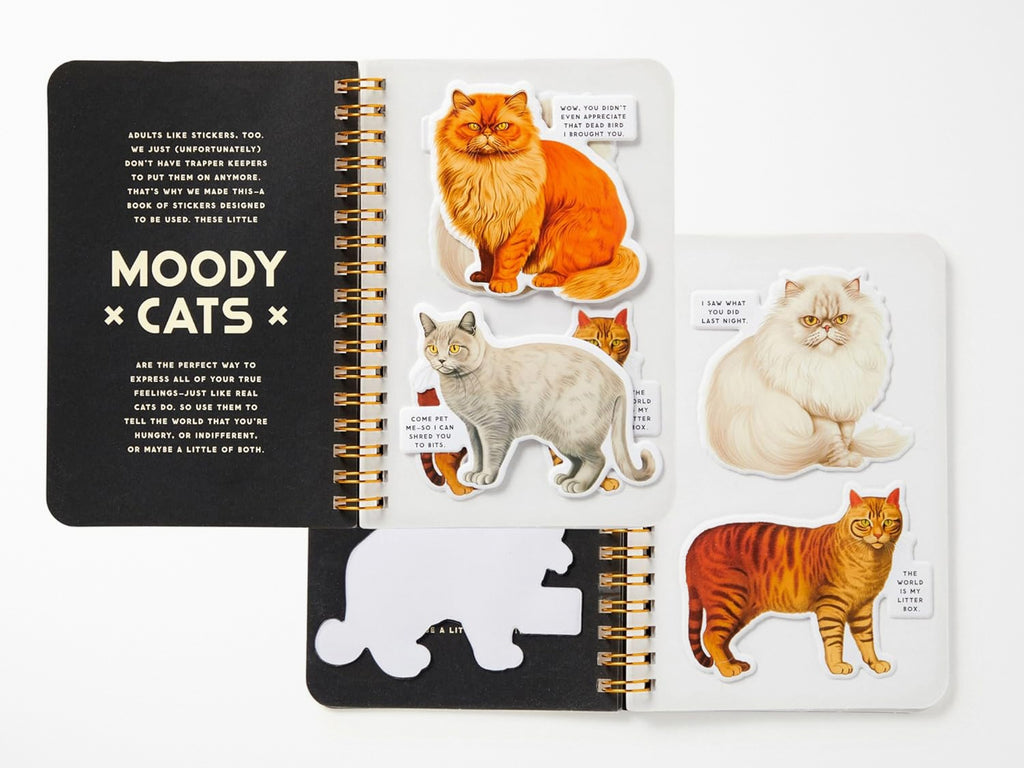 Moody Cats Sticker Book