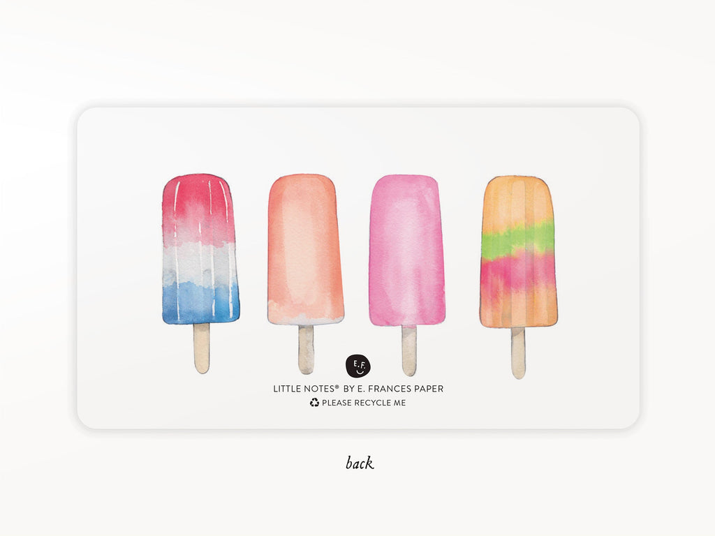 Patriotic Popsicle Little Notes