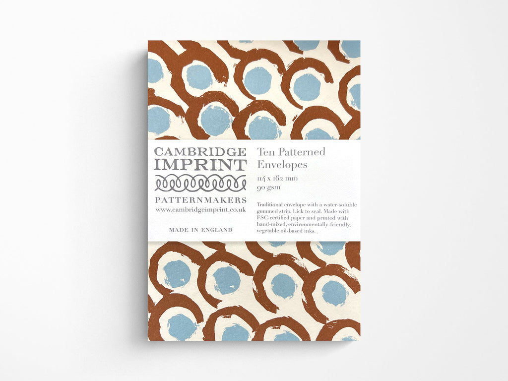 Patterned Envelopes Set of 10 - Charleston Loop And Spot