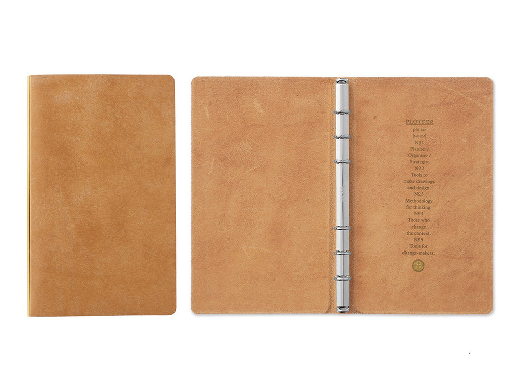 PLOTTER 6 Ring Leather Binder - Bible Size