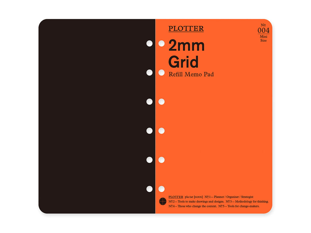 PLOTTER Refill Memo Pad 2mm Grid - Mini Size