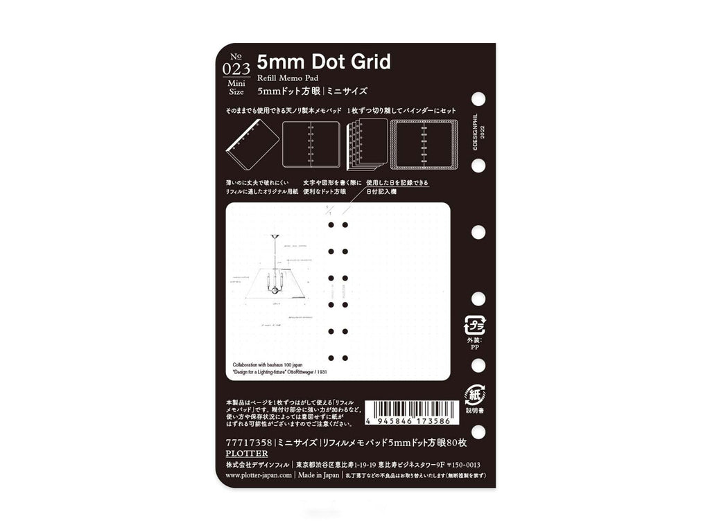 PLOTTER Refill Memo Pad Dot Grid - Mini Size