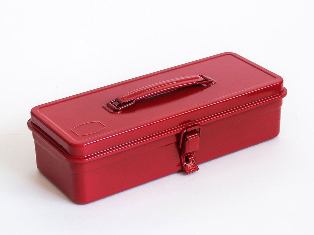 Steel Tool Box With Handle and Flat Lid