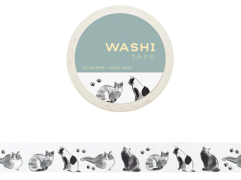 Sumi Cats Washi Tape