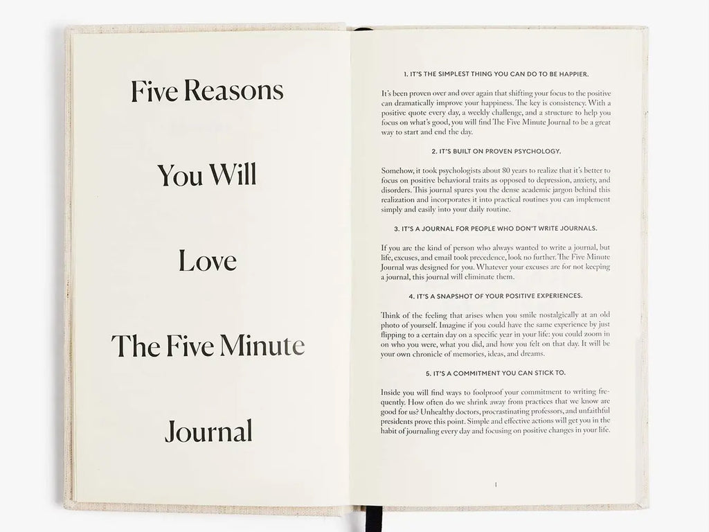 The Five Minute Journal - Daily Guided Gratitude