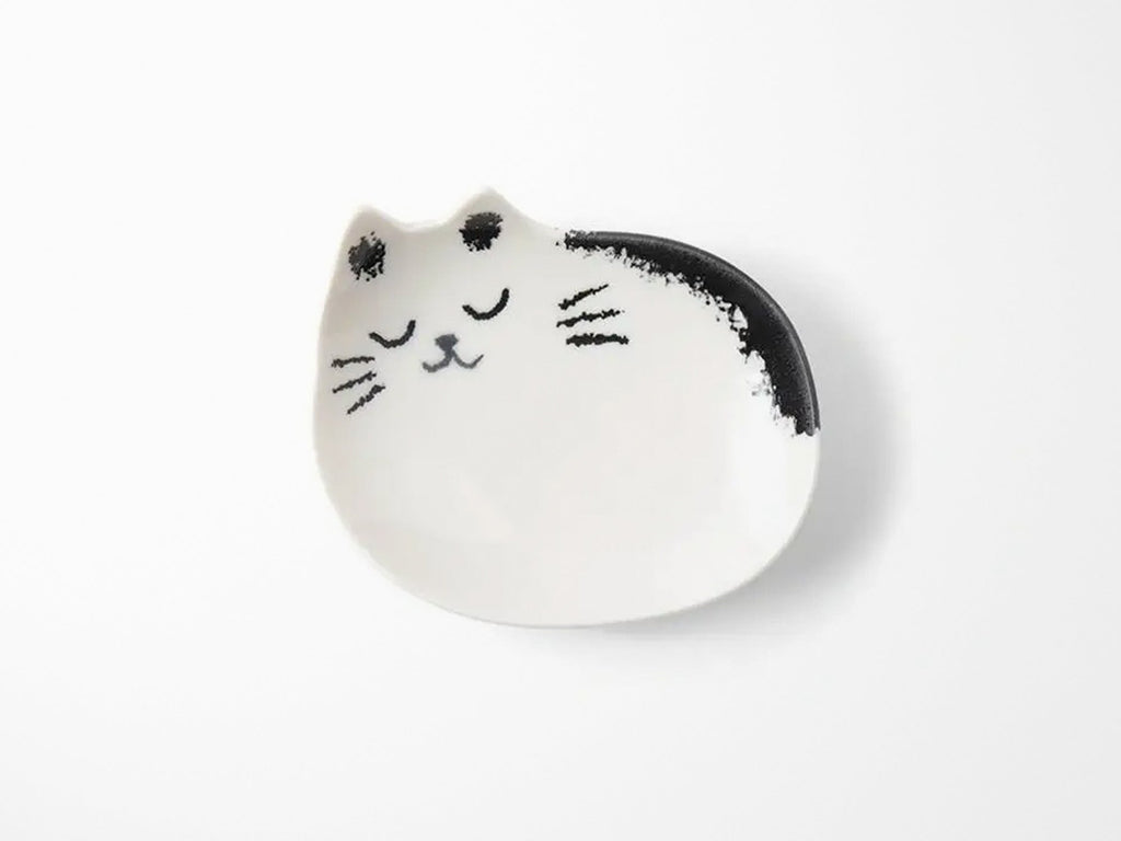 Trinket Dish Black and White Cat