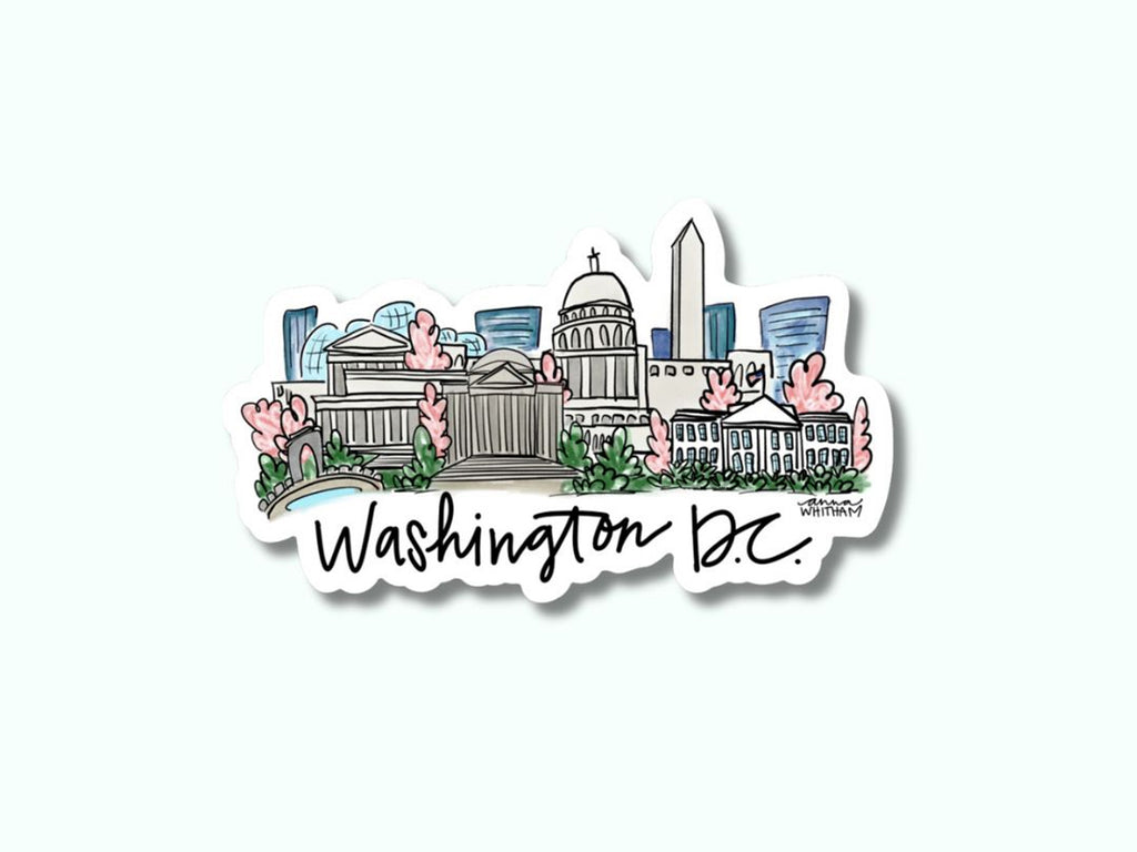 Washington DC Composite Vinyl Sticker