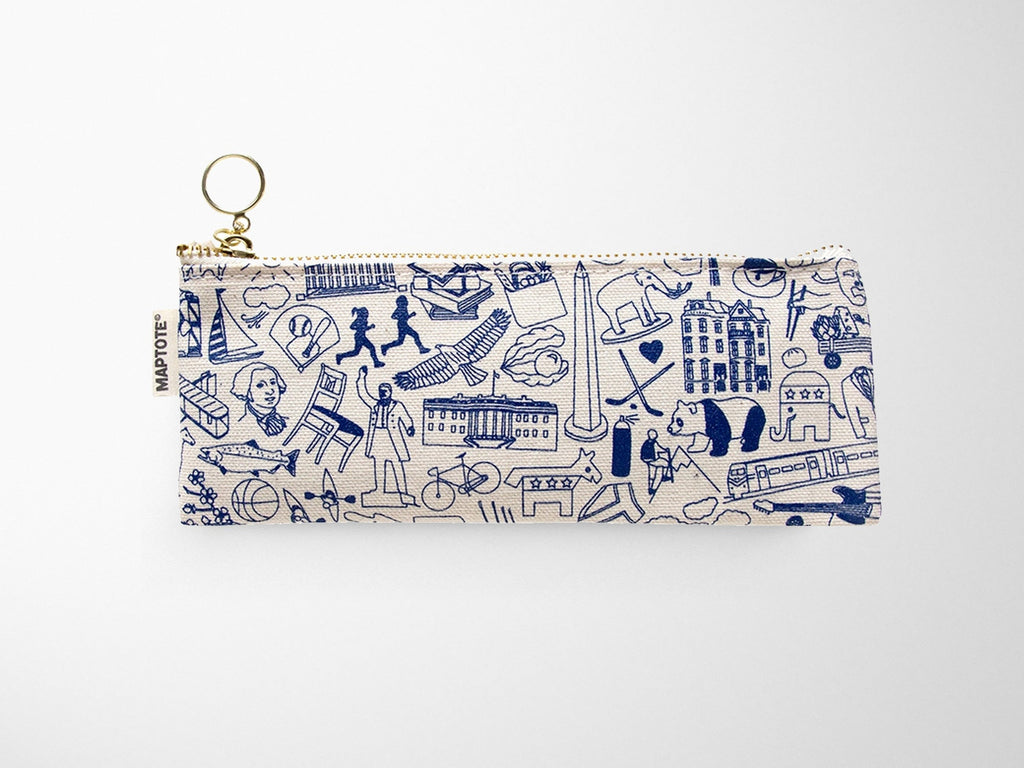 Washington DC Pencil Pouch - Natural