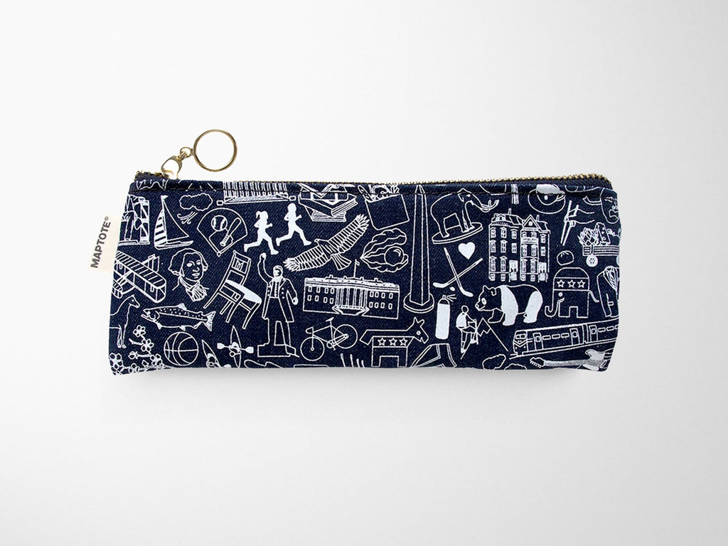 Washington DC Pencil Pouch - Navy