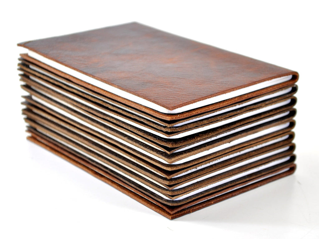 Essential Leather Pocket Notebook Set of 3