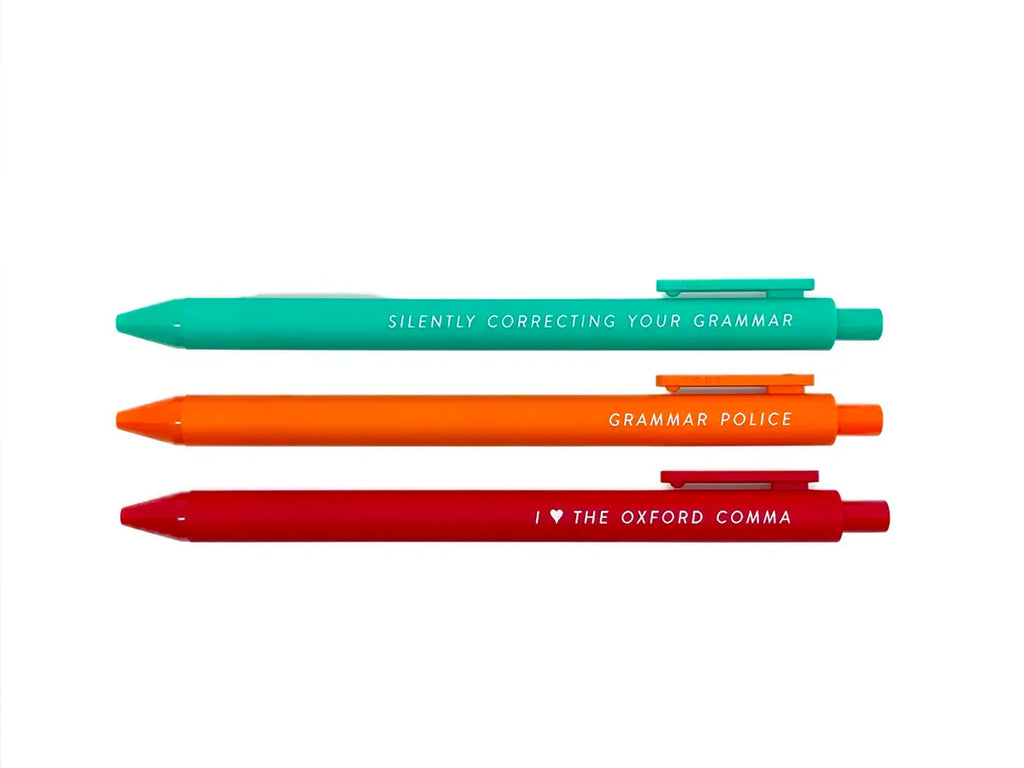 Grammar Police Pen Set