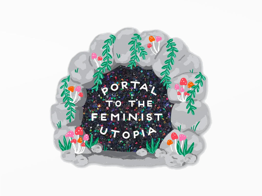 Feminist Utopia Glitter Sticker