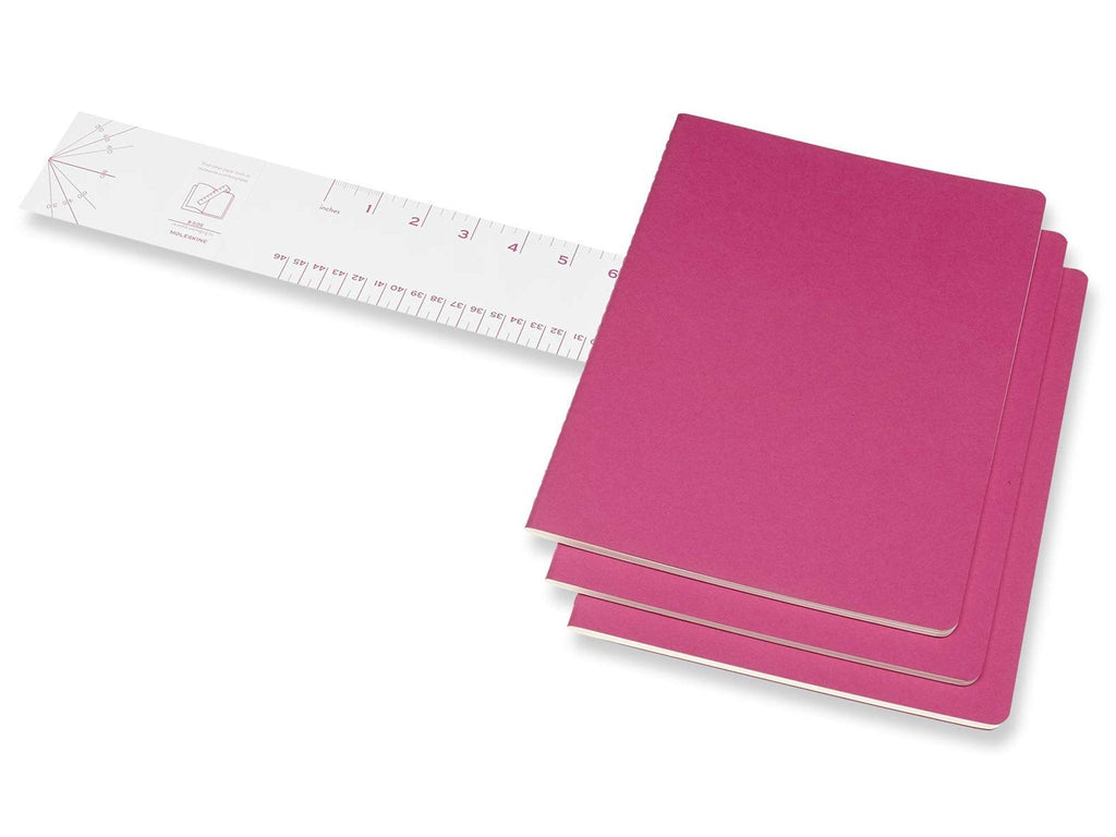 Moleskine Cahier Journal Set of 3 - Kinetic Pink