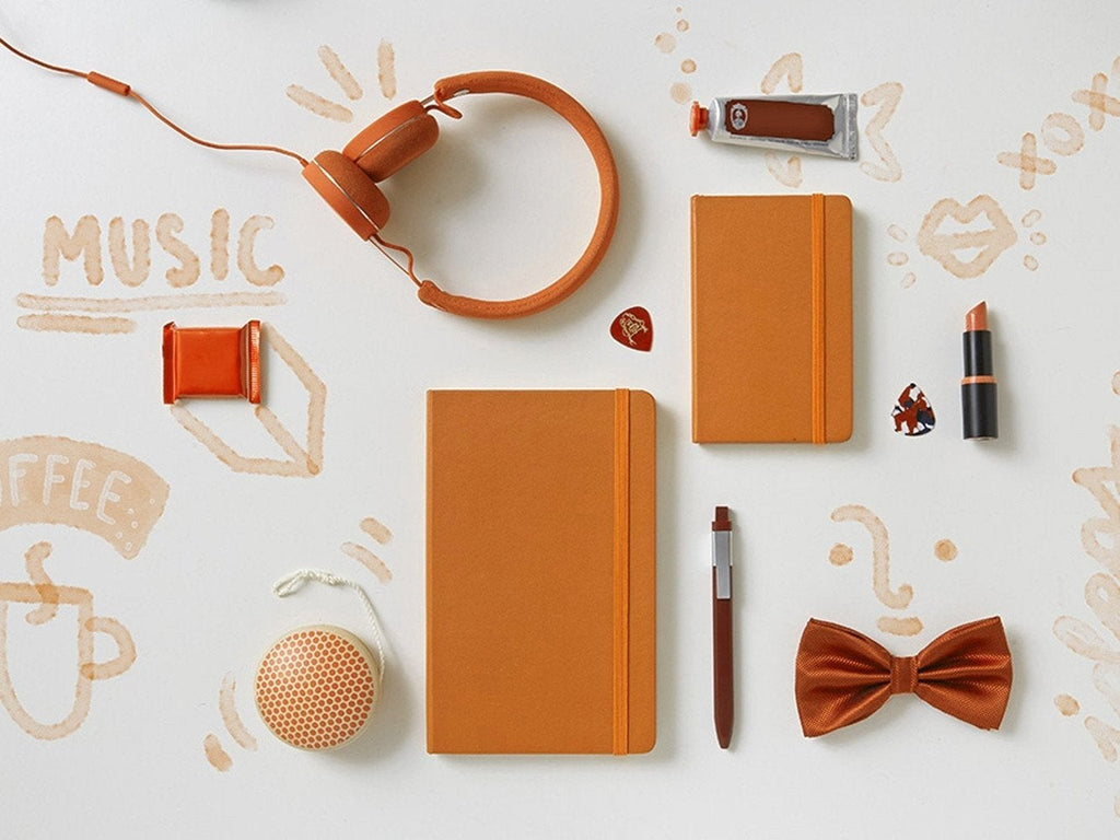 Moleskine Classic Hardcover Notebook - True Orange