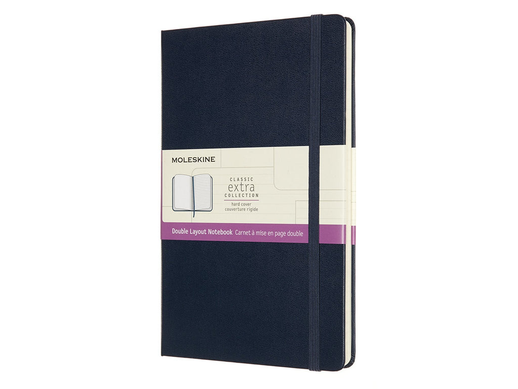 Moleskine Classic Notebook - Double Layout Sapphire Blue