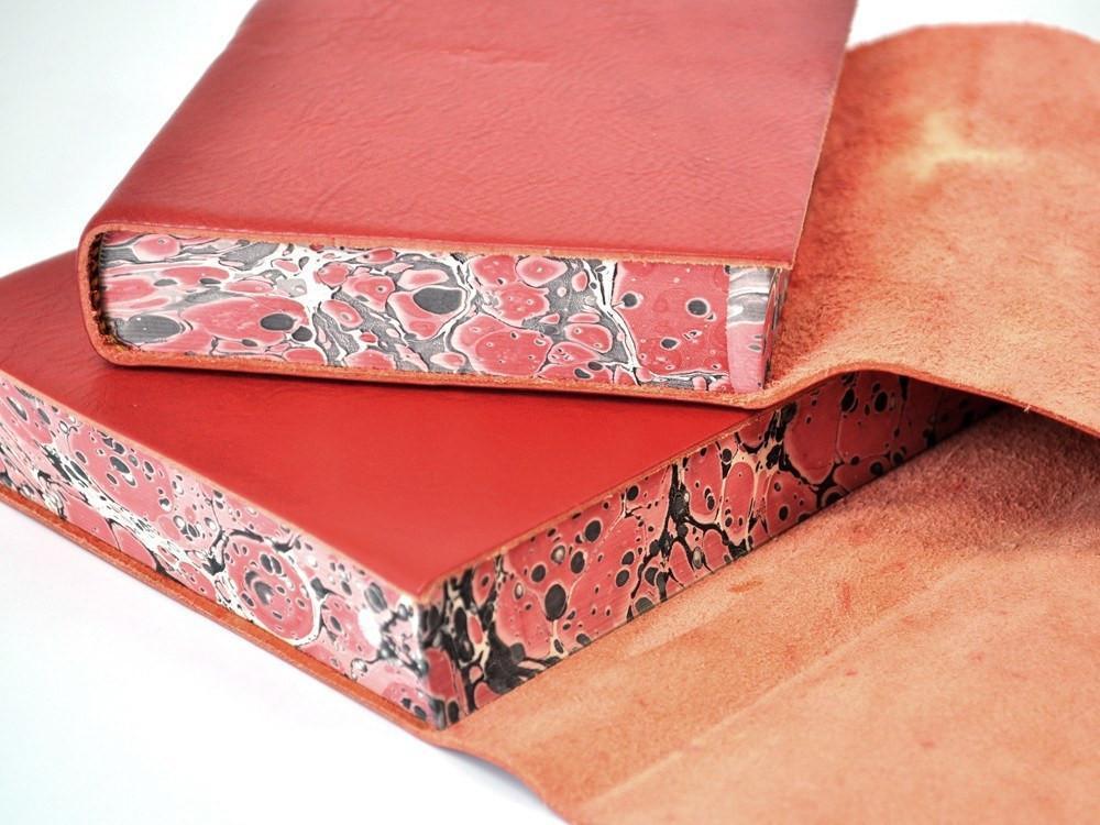 Roma Lussa Leather Journal - Red