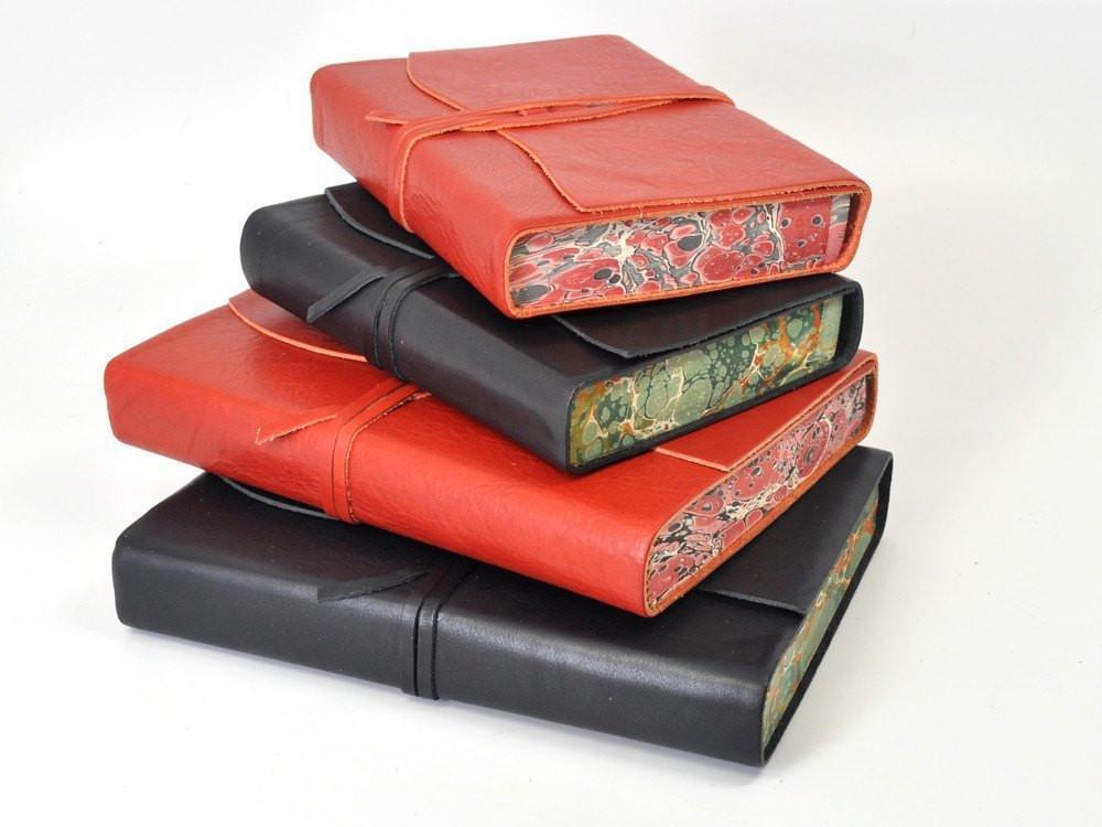 Roma Lussa Leather Journal - Red