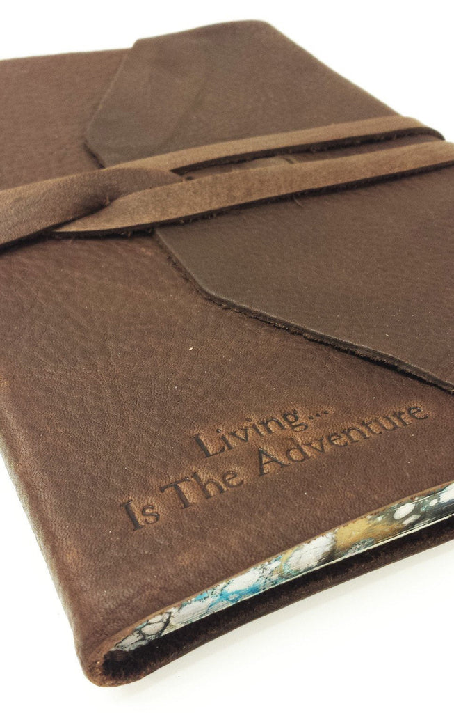 The Novelist Leather Journal with Lined Pages